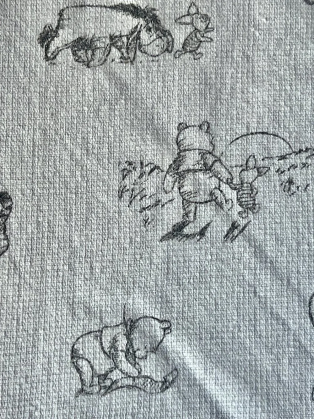 Disney Winnie The Pooh Black & White Graphic Tea Towel 24